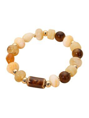 Tigerstars Chunky Mixed Beaded Stretch Bracelet